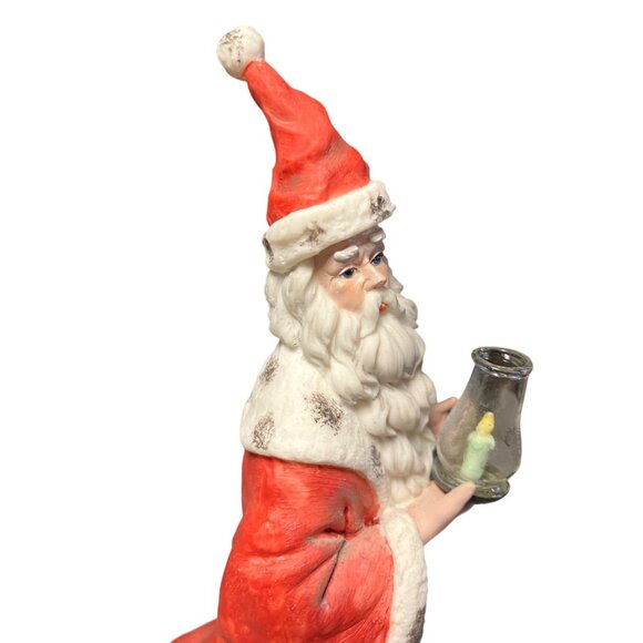 Sarah's Attic Spirit Of Christmas Guiding Light Santa Figurine - Picture 8 of 11